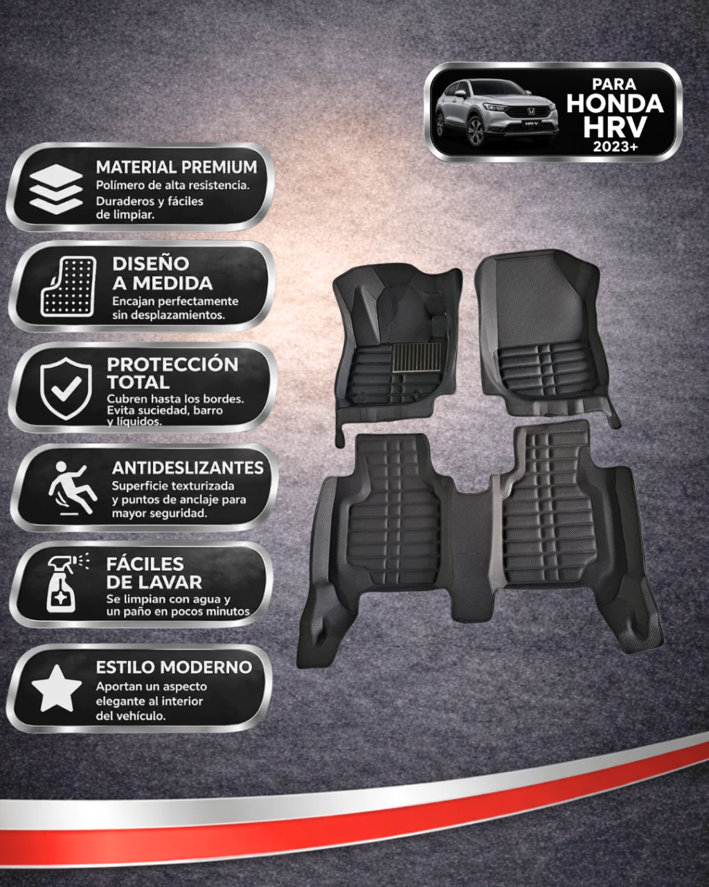 Alfombra Termoformada Honda HR-V 2023+