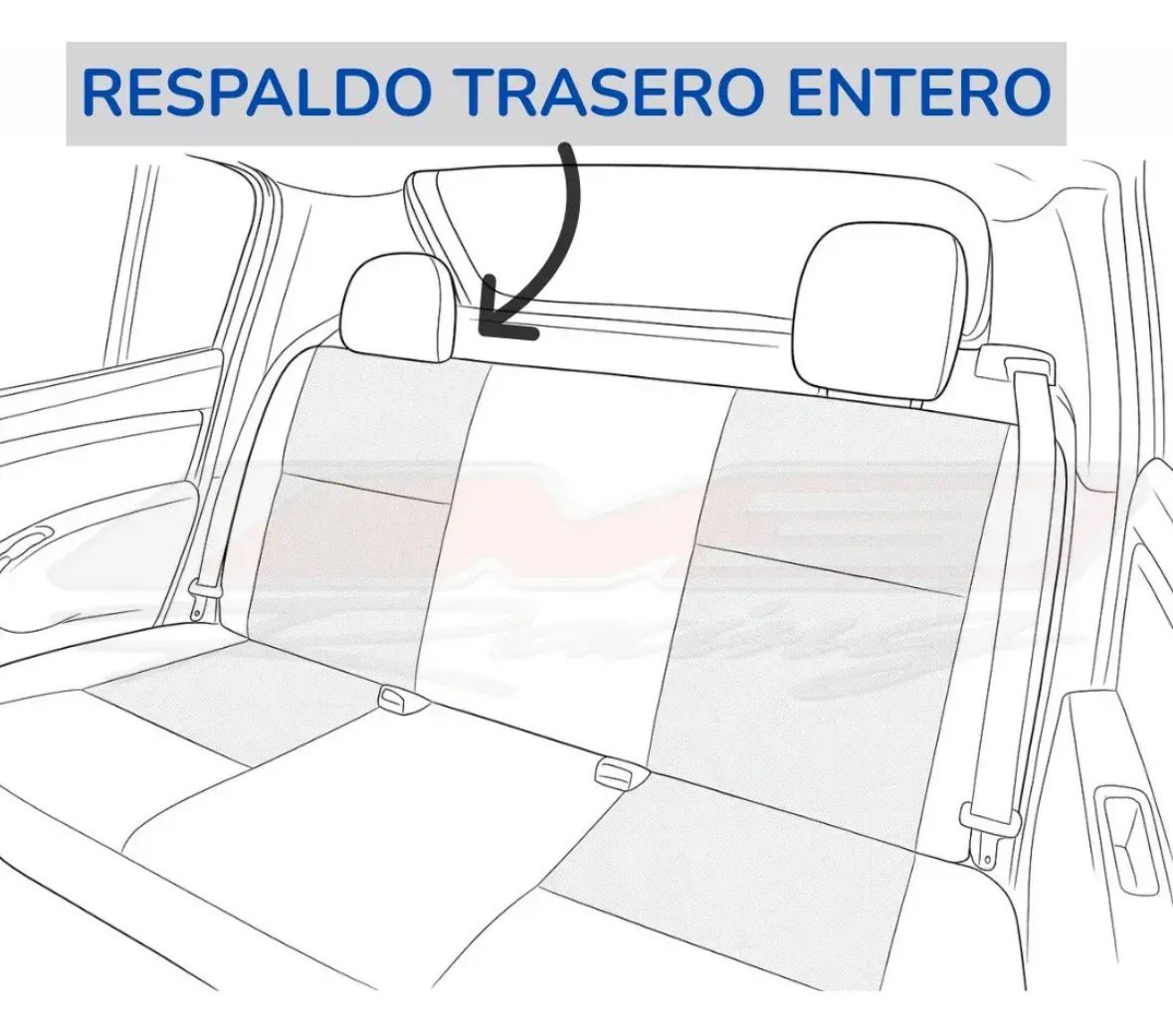 Funda Fiat Palio Ecocuero Acolchado 3mm
